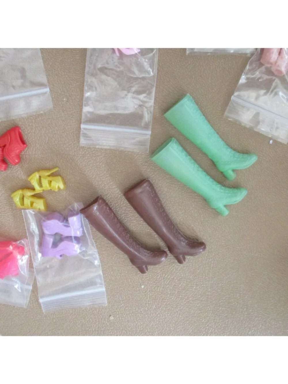 33-Pair Barbie Doll Shoes Boots Lot Mattel Mixed Colors Styles